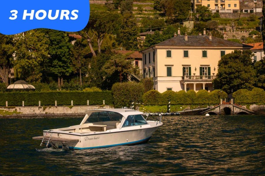 private boat tour Lake Como - 3 hour exclusive cruise visiting Bellagio, Villa Balbianello and top landmarks