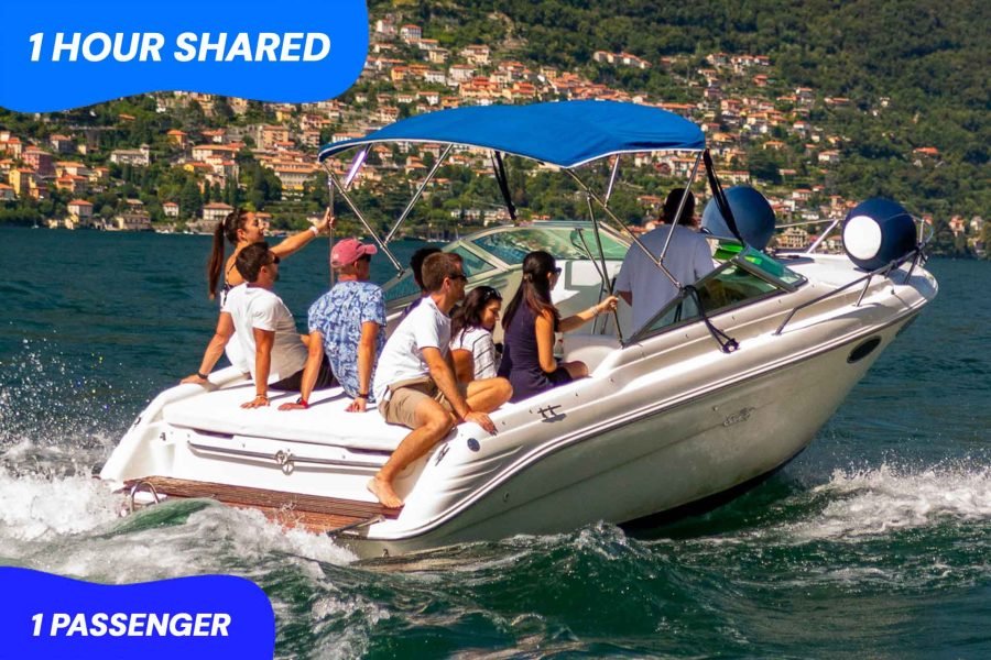 Shared boat tour on Lake Como with small group