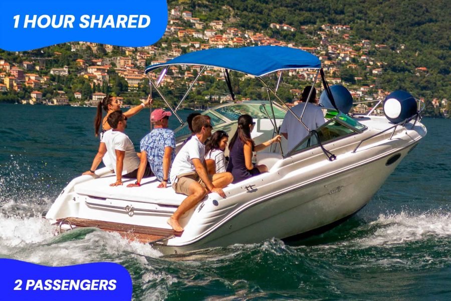 Shared boat tour on Lake Como with small group